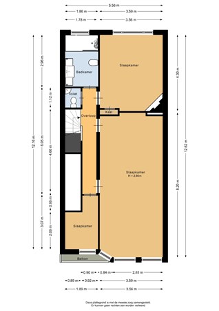 Floorplan - Mathenesserweg 93A, 3027 HK Rotterdam